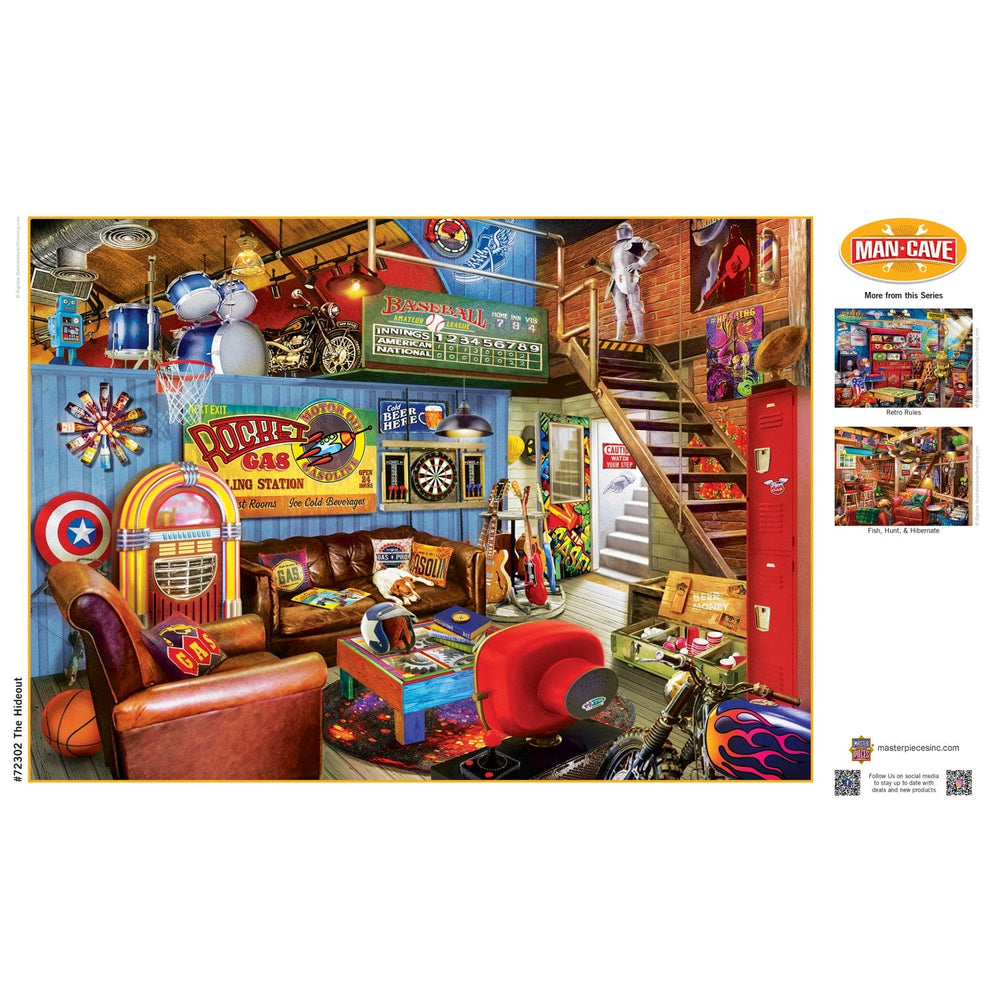 Man Cave - The Hideout 1000 Piece Jigsaw Puzzle (ONLINE ORDER ONLY)