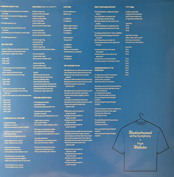 Faye Webster - Underdressed At The Symphony (Blue Chandelier Splatter)SPLATTER [Vinyl] (ONLINE ORDER ONLY)