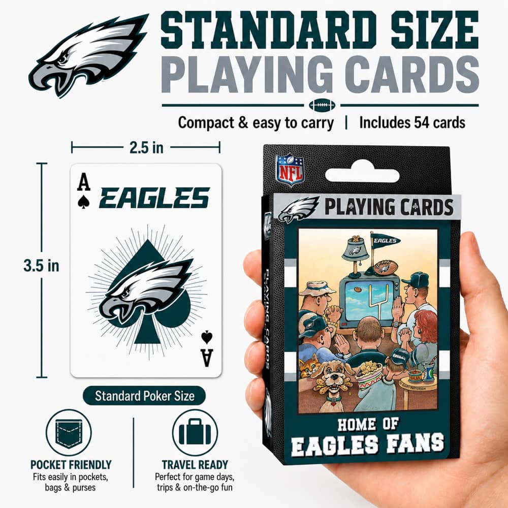 Philadelphia Eagles Fan Deck Playing Cards - 54 Card Deck