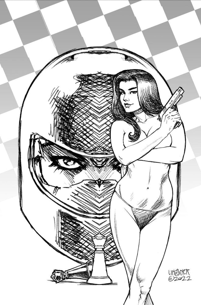 Gun Honey Blood For Blood #1 H 1:5 Joseph Michael Linsner Sketch Variant GGA (Mr) (08/24/2022) Titan (ONLINE ORDER ONLY)