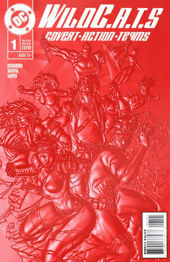 Wildcats #1 E Brett Booth & Sandra Hope 90S Cover Month Foil Multi-Level Embossed Card Stock Variant (11/08/2022) Dc (ONLINE ORDER ONLY)
