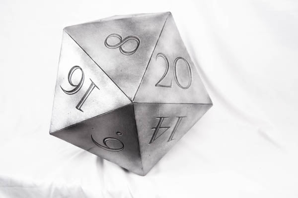 Giant D20 Die 10" Tall Display Prop (ONLINE ORDER ONLY)