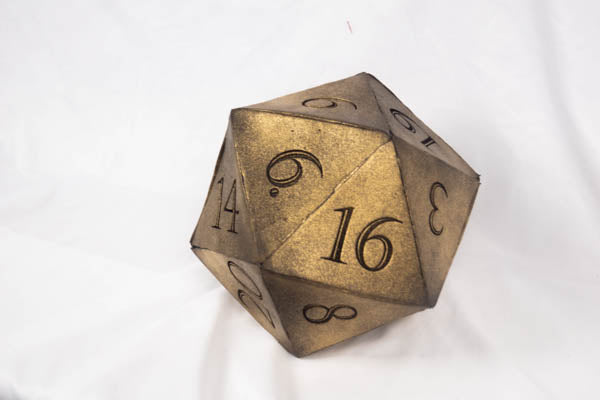 Giant D20 Die 10" Tall Display Prop (ONLINE ORDER ONLY)