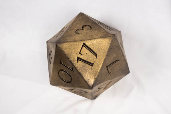 Giant D20 Die 10" Tall Display Prop (ONLINE ORDER ONLY)