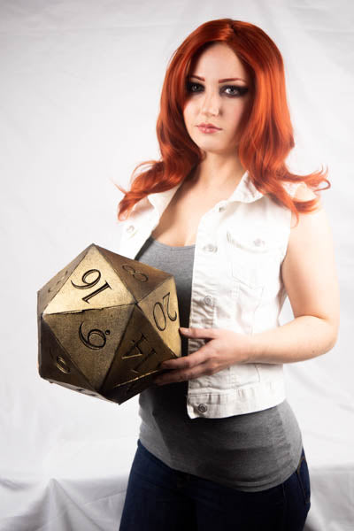Giant D20 Die 10" Tall Display Prop (ONLINE ORDER ONLY)