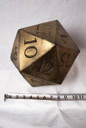 Giant D20 Die 10" Tall Display Prop (ONLINE ORDER ONLY)