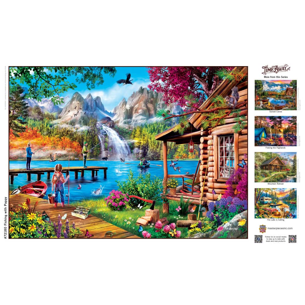 Time Away - Fishing with Pappy 1000 Piece Jigsaw Puzzle