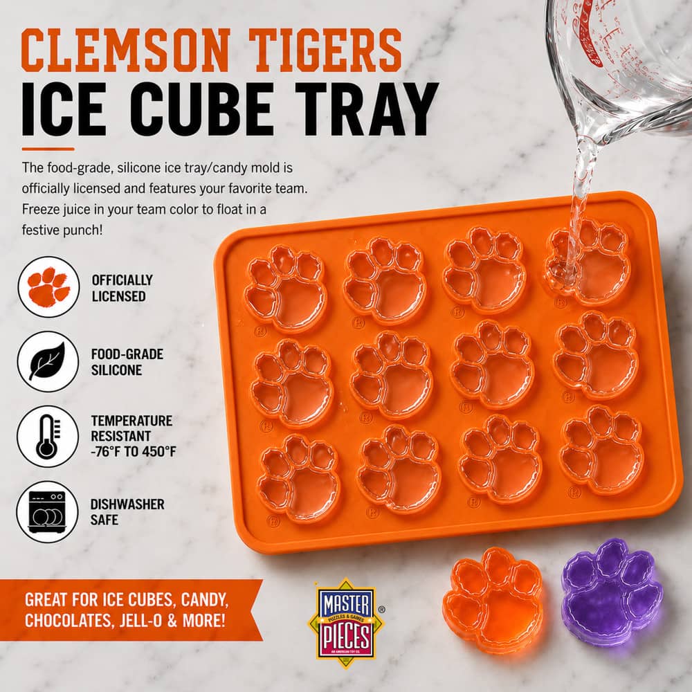 Clemson Tigers Ice Cube Tray