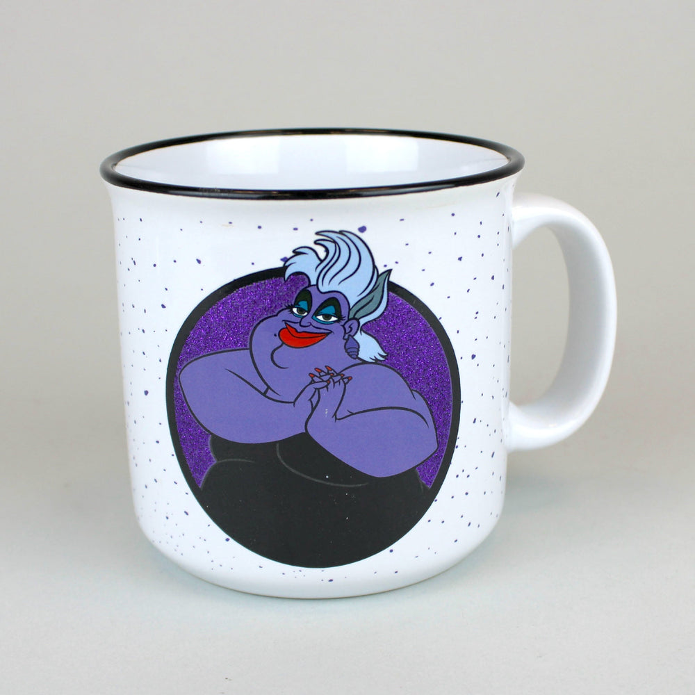 Ursula (The Little Mermaid) 20oz. White Ceramic Glitter Campfire Mug (ONLINE ORDER ONLY)