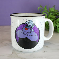Ursula (The Little Mermaid) 20oz. White Ceramic Glitter Campfire Mug (ONLINE ORDER ONLY)