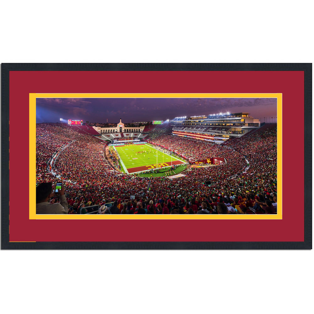 Framed Los Angeles Memorial Coliseum USC Trojans 16x24 NCAA Football Photo Professionally Matted (ONLINE ORDER ONLY)