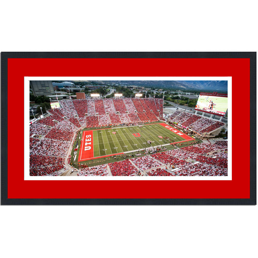 Framed Rice-Eccles Stadium Utah Utes 16x24 NCAA Football Photo Professionally Matted