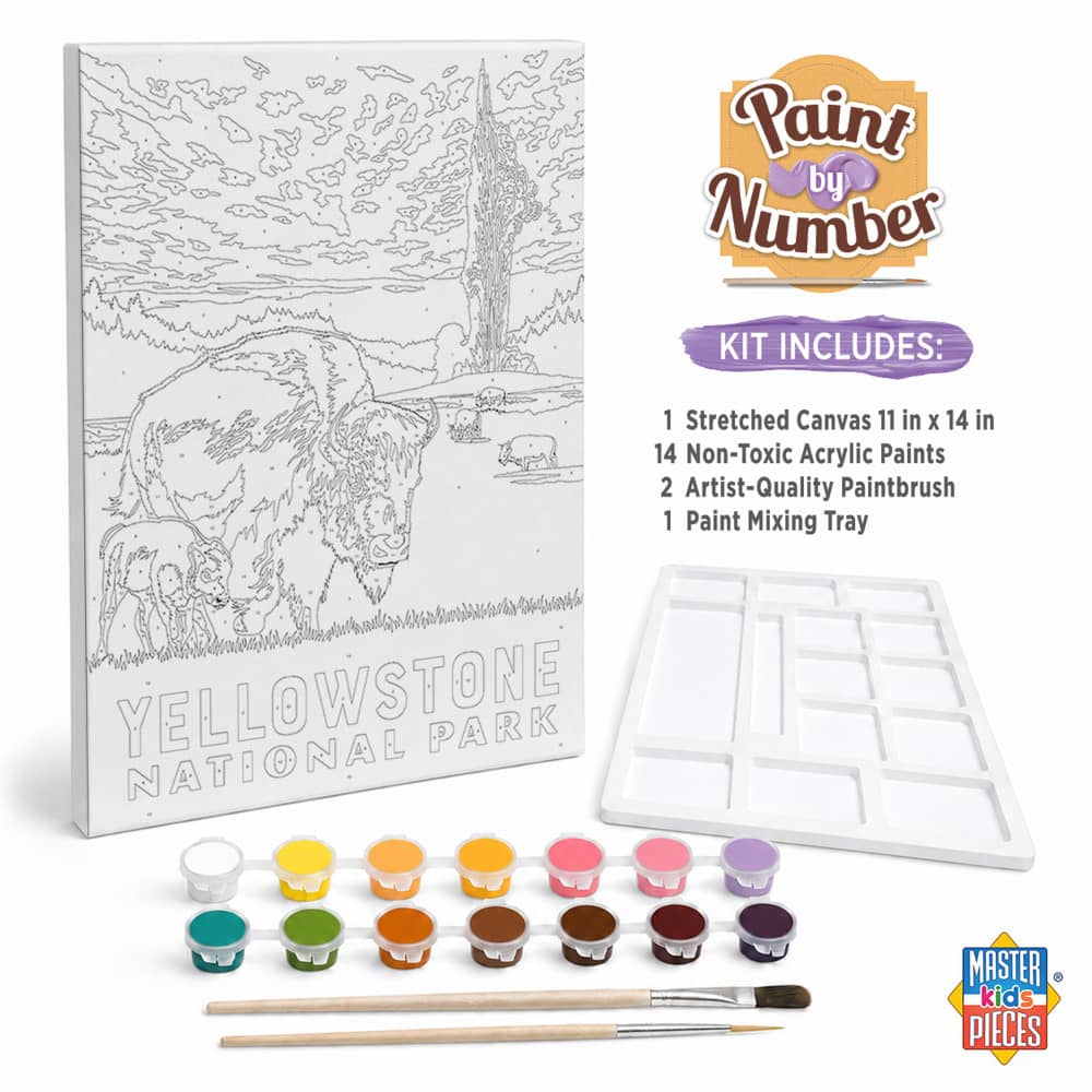 National Parks - Yellowstone Paint by Number
