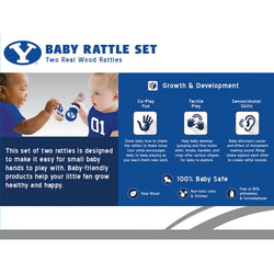 BYU Cougars - Baby Rattles 2-Pack (ONLINE ORDER ONLY)
