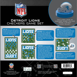 Detroit Lions Checkers Board Game
