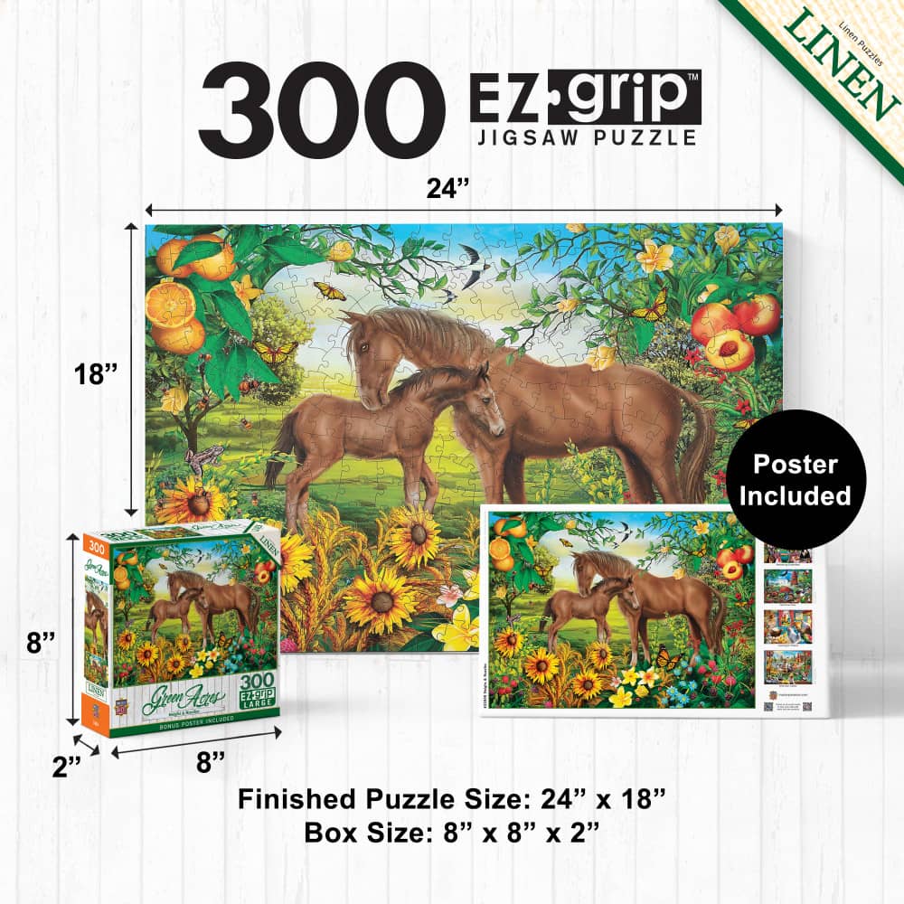 Green Acres - Neighs & Nuzzles 300 Piece EZ Grip Jigsaw Puzzle