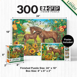 Green Acres - Neighs & Nuzzles 300 Piece EZ Grip Jigsaw Puzzle