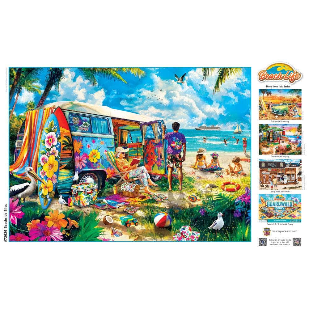 Beach Life - Beachside Bliss 1000 Piece Jigsaw Puzzle