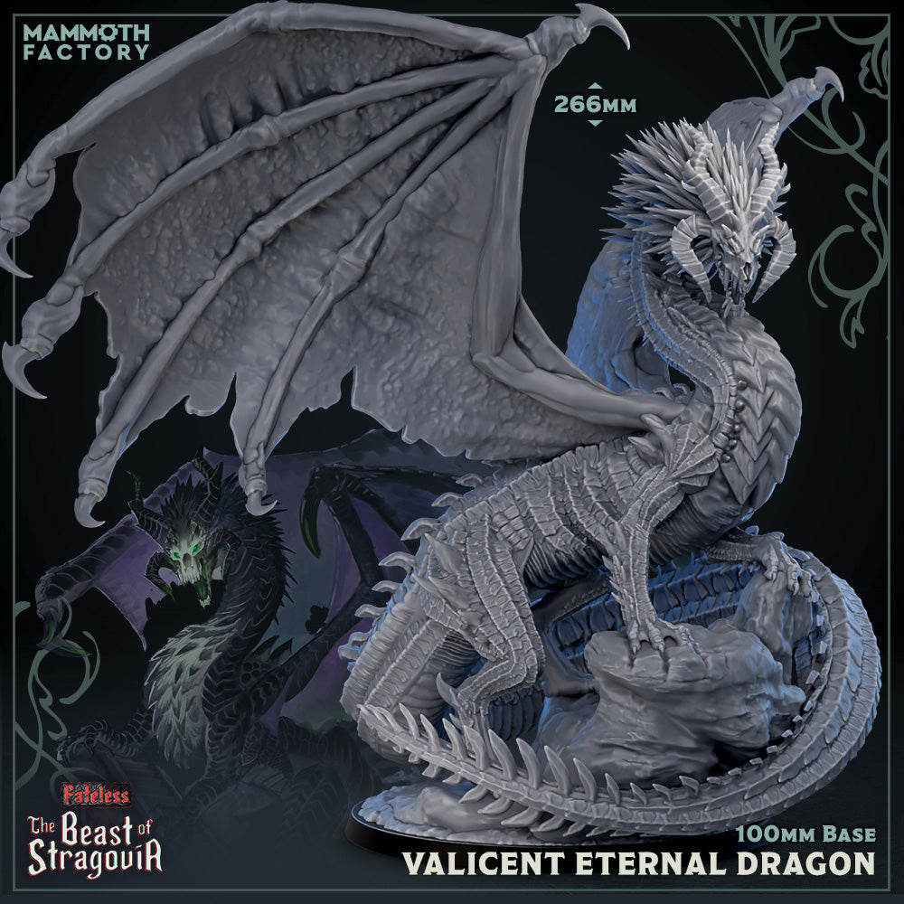 Valicent the Eternal Dragon (Adult Black Dragon) (Online Order Only)