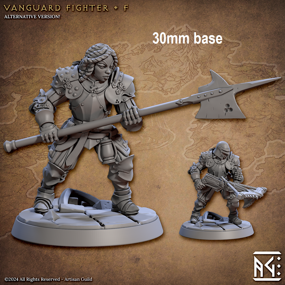 Vanguard Fighter: Base Sculpt F (Female Human Fighter) (Online Only)