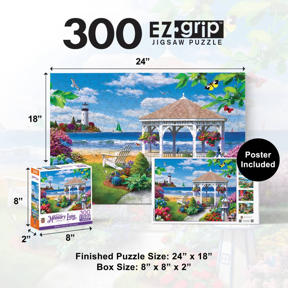 Memory Lane - Oceanside View 300 Piece EZ Grip Jigsaw Puzzle