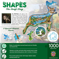 Shapes - The Swift Stag 1000 Piece Shaped Jigsaw Puzzle