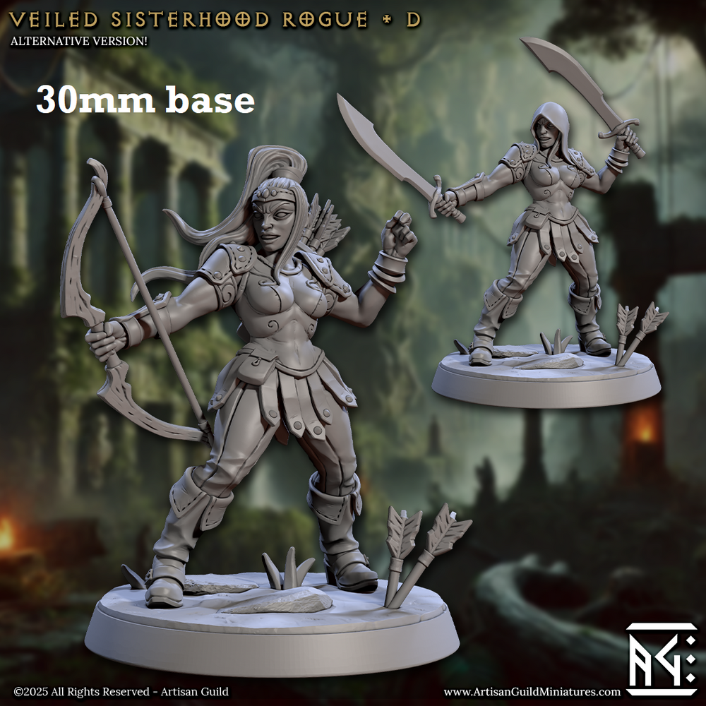Veiled Sisterhood Rogue: Sculpt D (Female Human Fighter / Ranger) (Online Order Only)