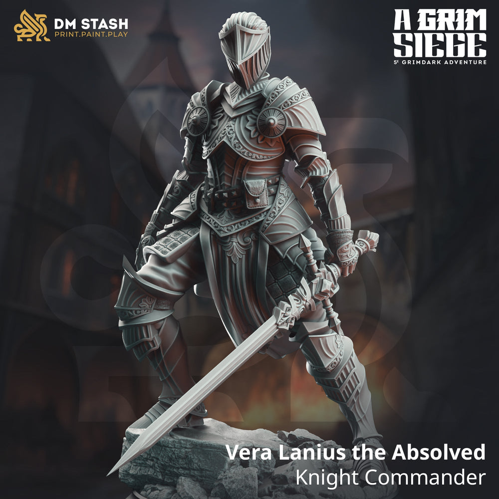 Vera Lanius the Absolved, Knight Commander (Female Human Paladin) (Online Order Only)