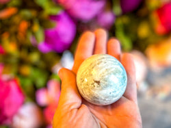 Vesuvianite and Garnet Crystal Spheres, ethically sourced (ONLINE ORDER ONLY)