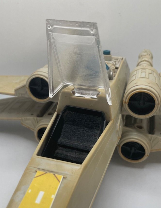 Vintage Star Wars X Wing fighter Canopy Glass Reproduction Part 1978 Kenner Toys (ONLINE ORDER ONLY)