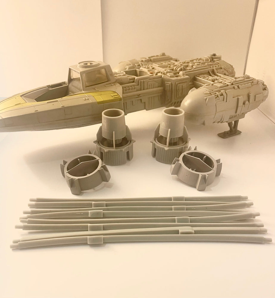 VINTAGE STAR WARS Y Wing Engine Set Complete Replacement Part REPRO 1983 Kenner Toys (ONLINE ORDER ONLY)
