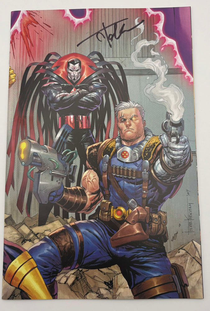 [Signed by Tyler Kirkham] Cable: Love & Chrome #1 Unknown Comics Tyler Kirkham Connecting Cover Exclusive Virgin Var (08/16/2025) [IN STOCK] (ONLINE ORDER ONLY)