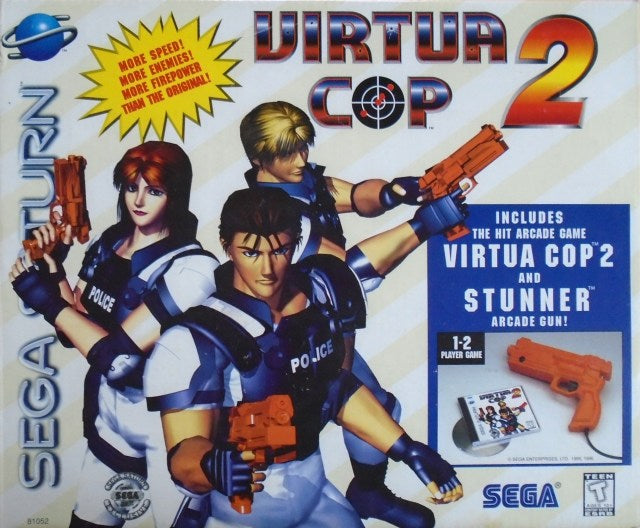 Virtua Cop 2 With Light Gun (Sega Saturn) (ONLINE ORDER ONLY)