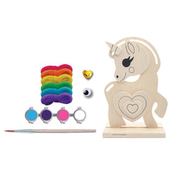 Unicorn - Wood Yarn Wrapping Craft & Paint Kit