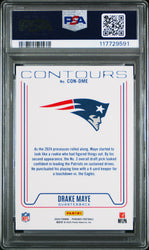 Graded 2024 Panini Phoenix Drake Maye #CONDME Contours Rookie RC Football Card PSA 10 Gem Mint