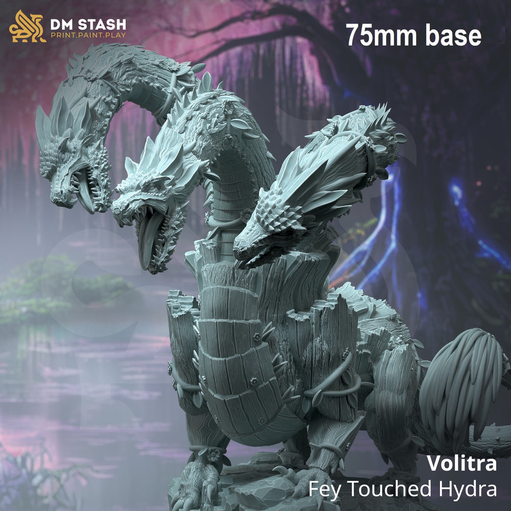 Volitra, Fey Touched Hydra (With Wood Armor & Flowers) (Online Only)