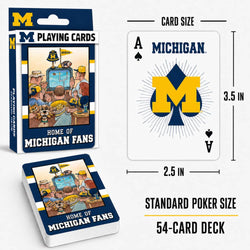 Michigan Wolverines Fan Deck Playing Cards - 54 Card Deck