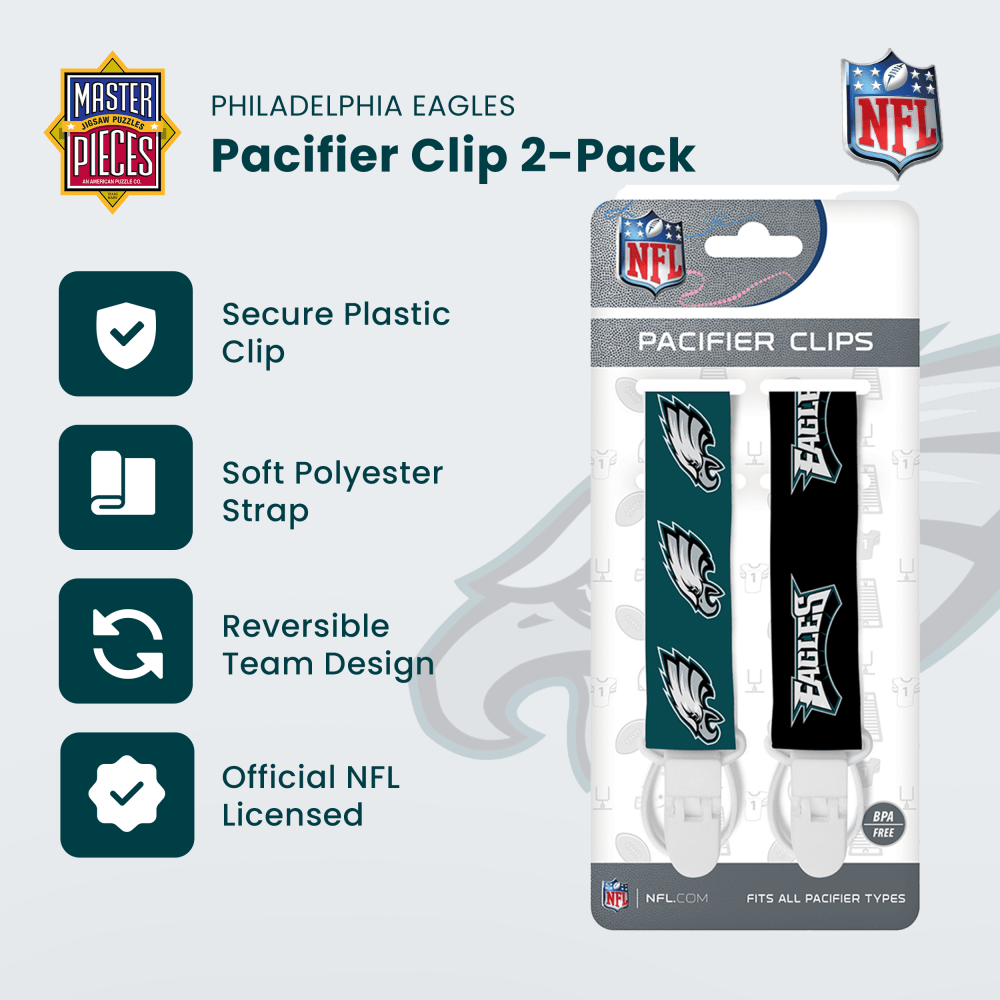Philadelphia Eagles - Pacifier Clip 2-Pack