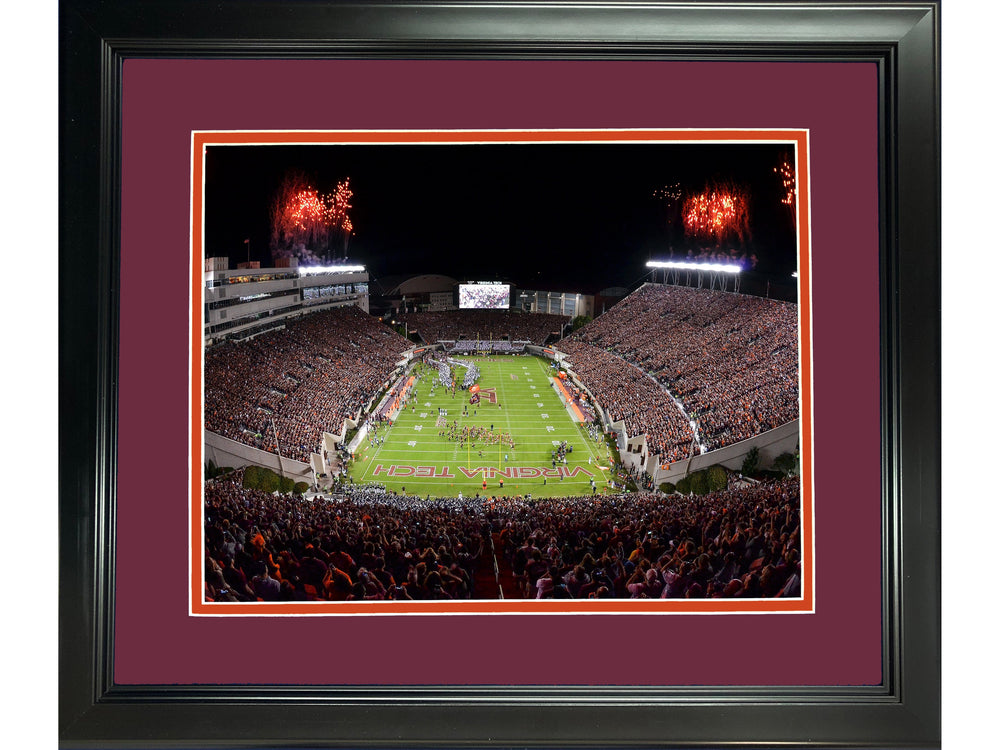 Framed Lane Stadium Virginia Tech Hokies 11"x14" NCAA Football Photo Professionally Matted (ONLINE ORDER ONLY)