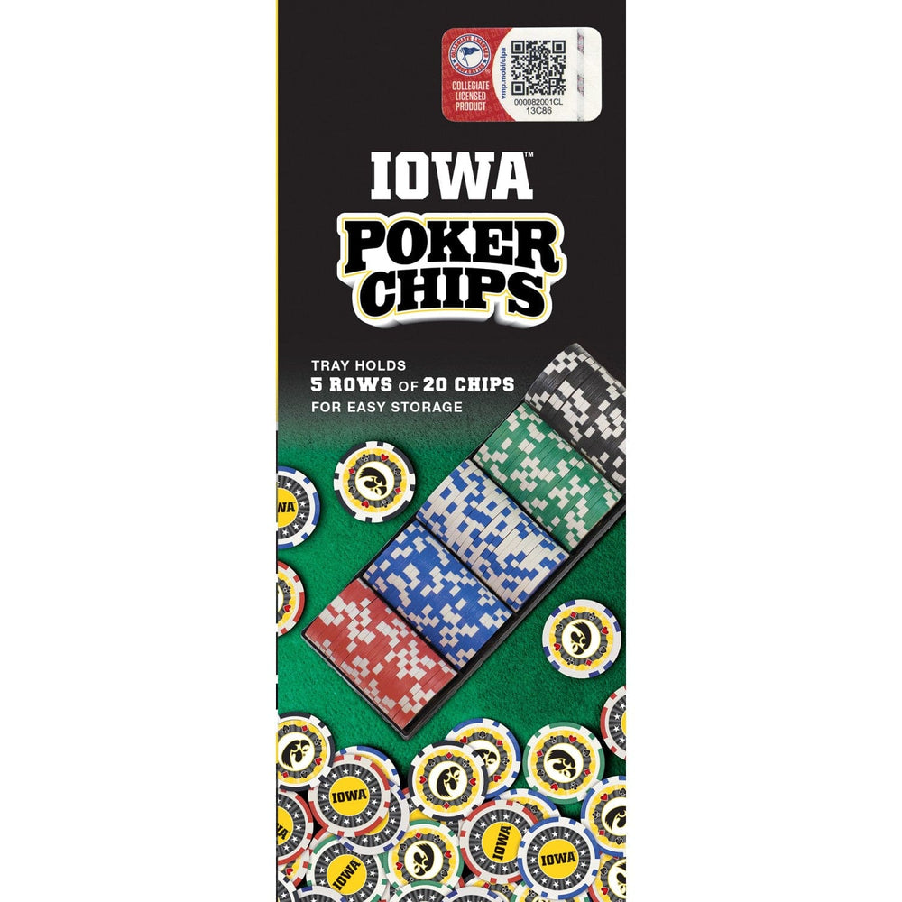 Iowa Hawkeyes 100 Piece Poker Chips (ONLINE ORDER ONLY)