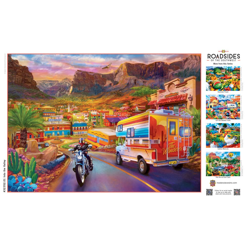 Roadsides of the Southwest - Into the Valley 500 Piece Jigsaw Puzzle