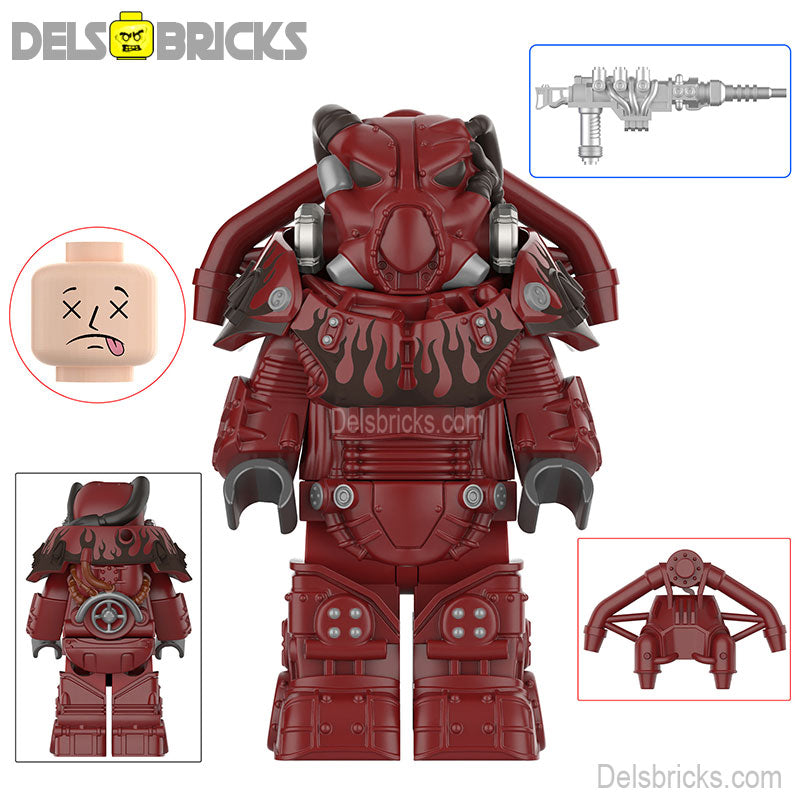 Fallout X-01 Power Armor Lego Minifigures Custom video Game Toys Set 3-4 (ONLINE ORDER ONLY)