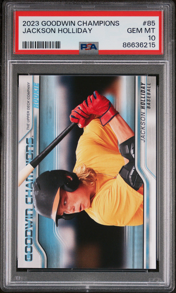 2023 UPPER DECK GOODWIN CHAMPIONS JACKSON HOLLIDAY  #85 - PSA 10 (Online Order Only)