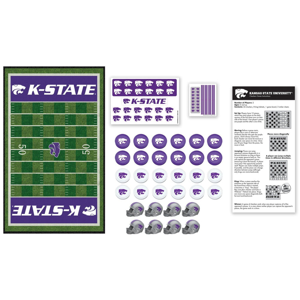 Kansas State Wildcats Checkers Board Game