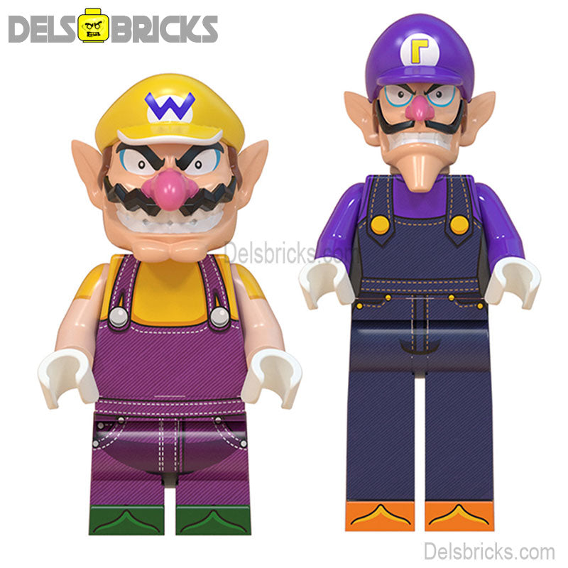 Wario & Waluigi Super Mario Brothers Lego Minifigures set (ONLINE ORDER ONLY)