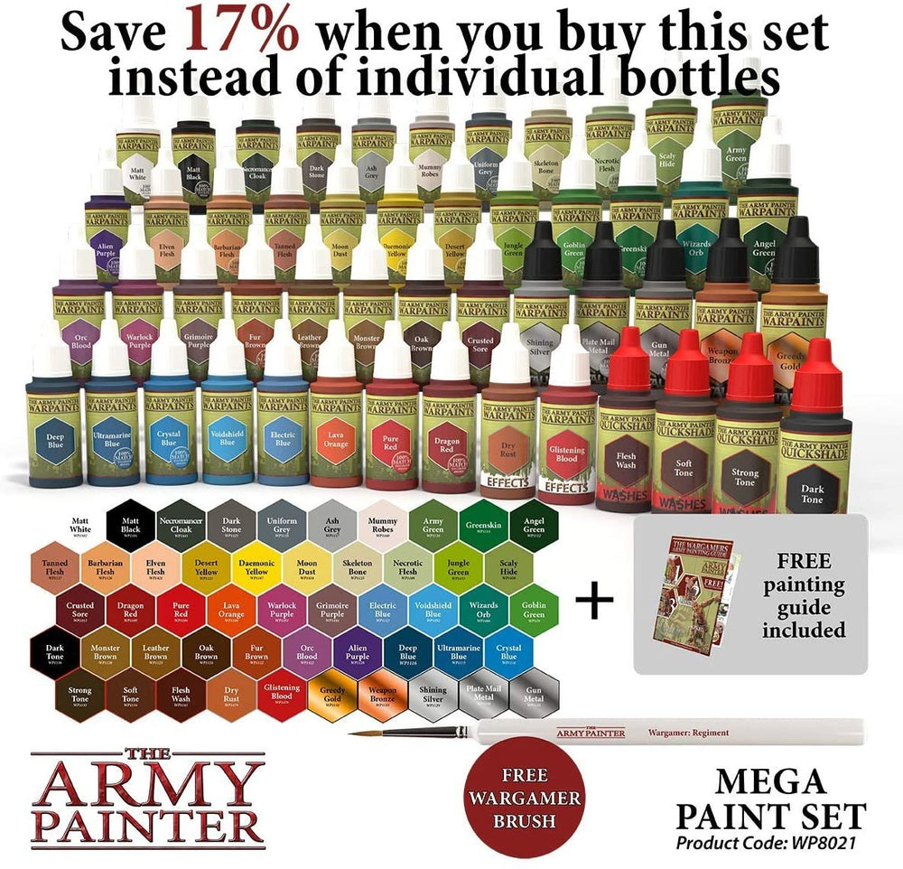 The Army Painter - Warpaints Mega Paint Set (Online Order Only)