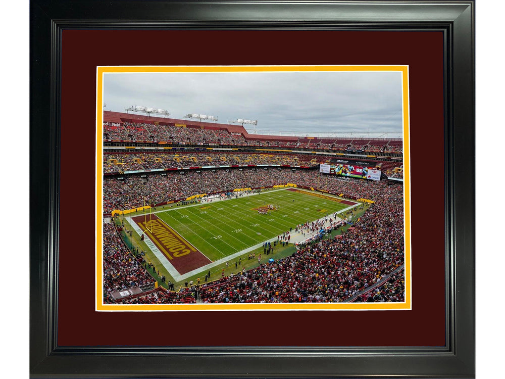Framed FedEx Field Washington Commanders 11"x14" Football Photo Professionally Matted