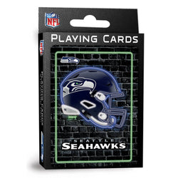 Seattle Seahawks Neon Playing Cards - 54 Card Deck