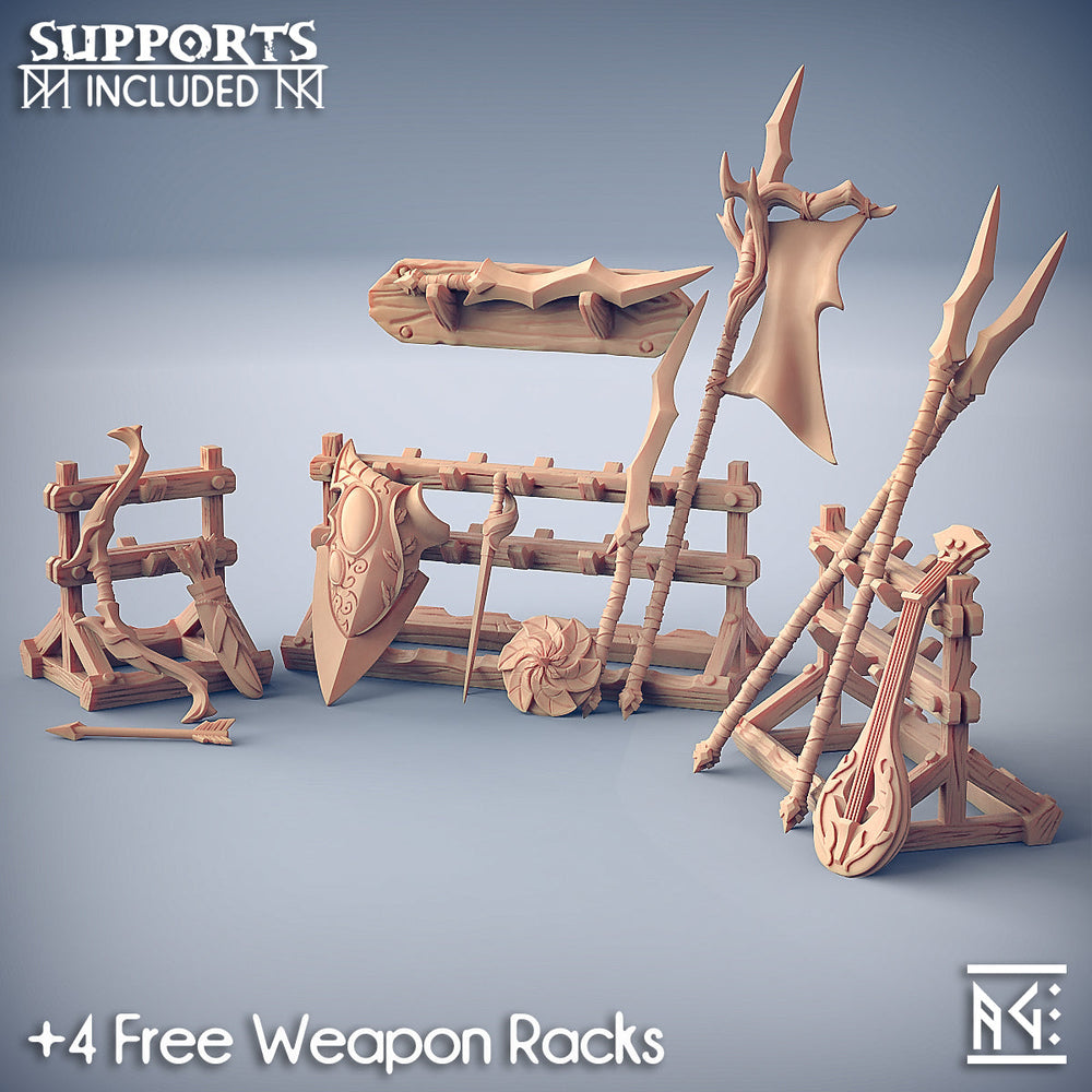 3D Printed Artisan Guild Standalone Sylvan Knights Unsupported Sylvan Knights 28mm 32mm (Online Only)