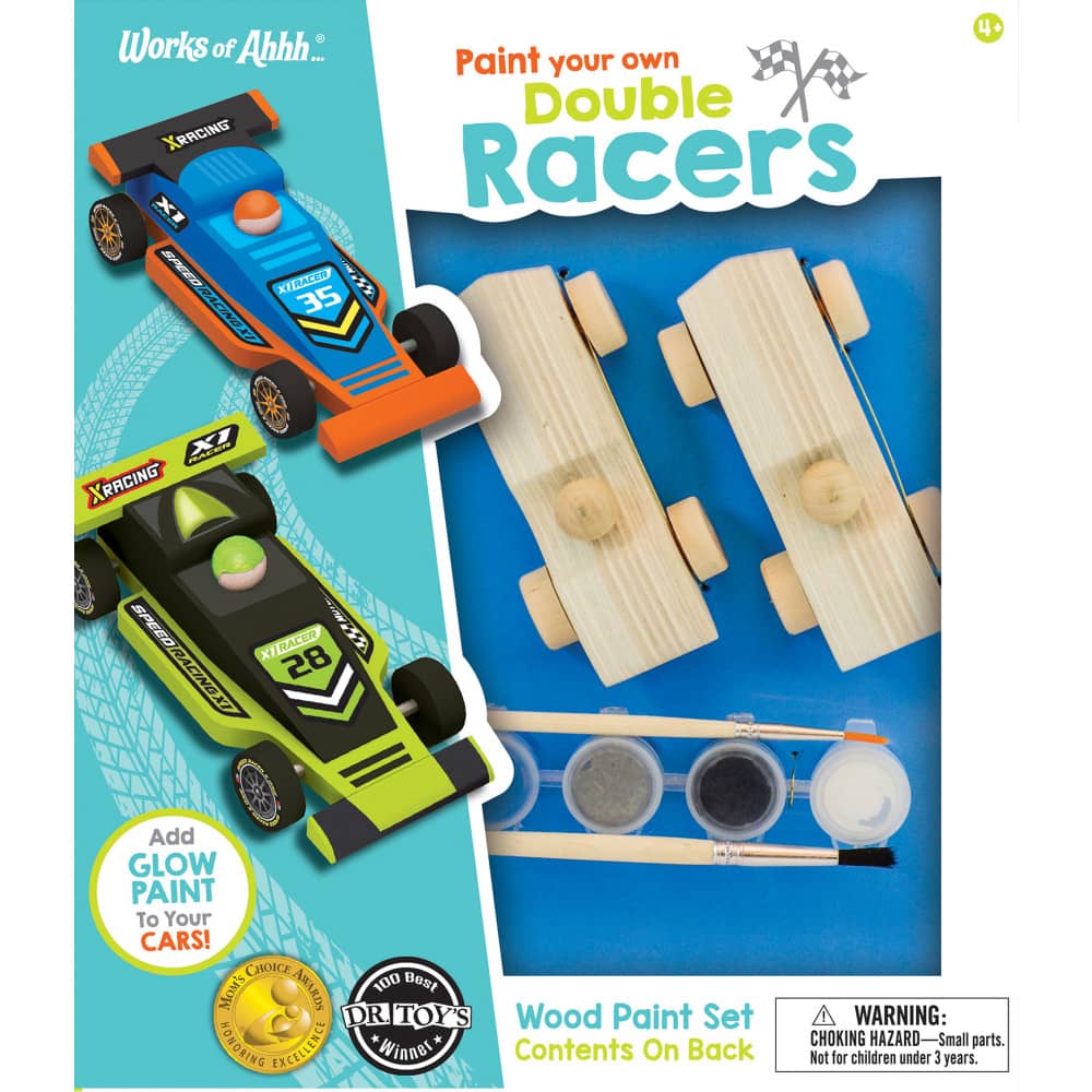Double Racers Wood Craft & Paint Kit